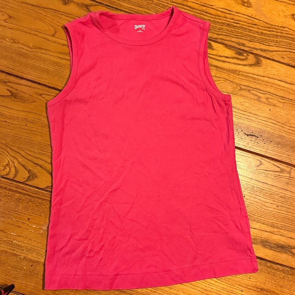 Bright Pink Sleeveless Shirt